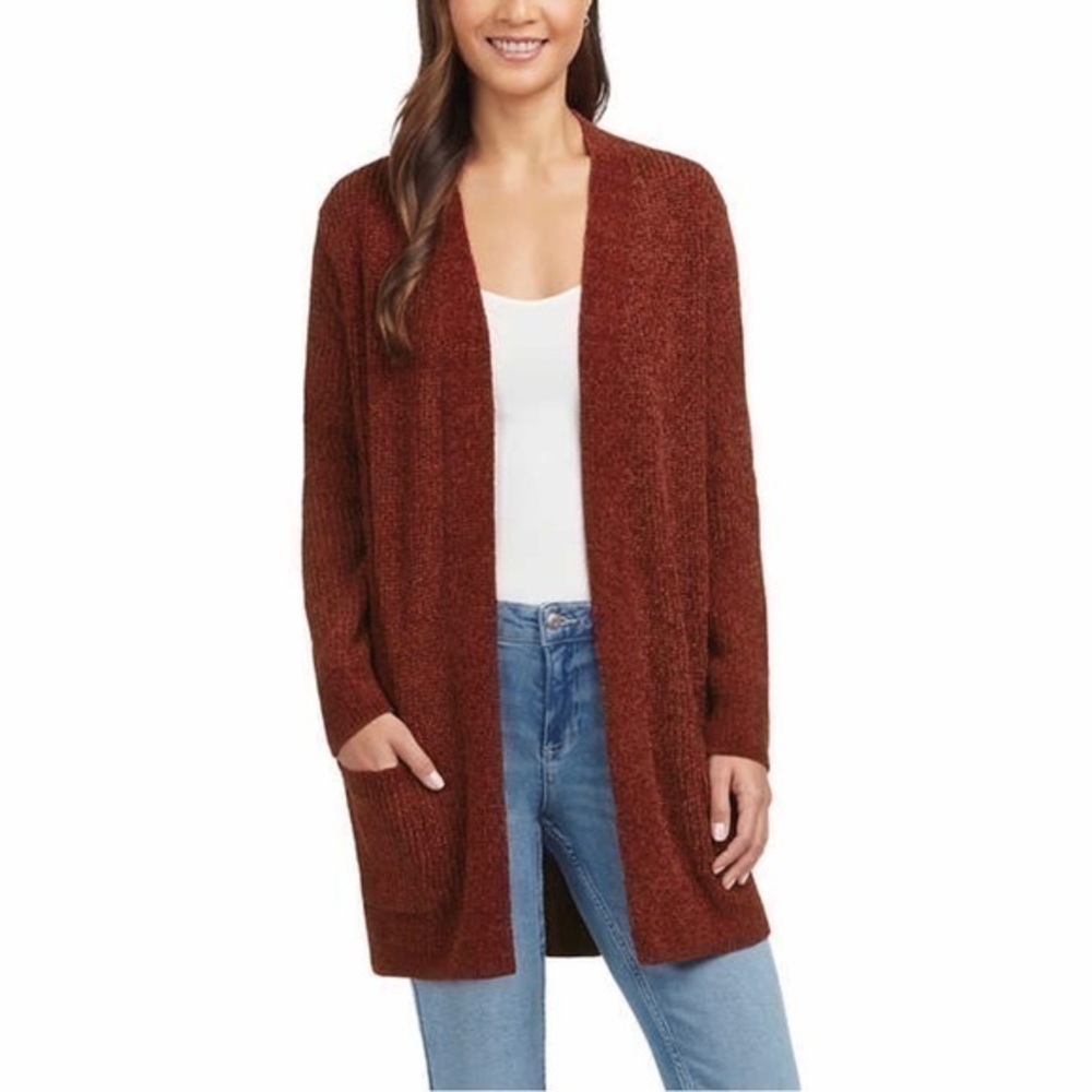 Matty M soft chenille open front cardigan sweater- NWT